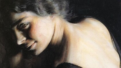 Giacomo Balla, "Il dubbio", 1907-08, dettaglio, Galleria d'Arte Moderna, Roma, Italia