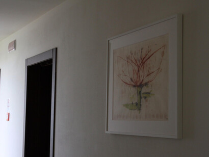 Exposition view, opera di Luca Lanzi