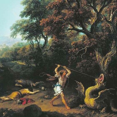 Francesco Zuccarelli, Cadmo e il drago, 1765, Tate, Londra, Inghilterra