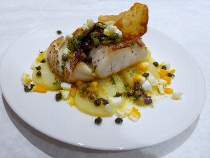 Receta elaborada con skrei