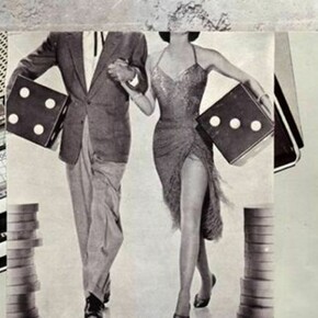 Eli Cortiñas, Dirty your face with longing and grace, 2013,collage on paper