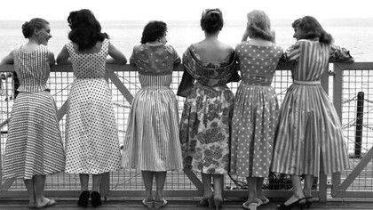 Moda femenina durante el decenio de los 50
