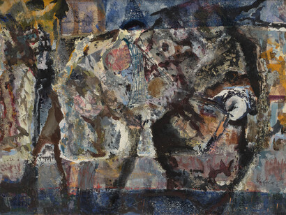 Hilda D. Levy, Phantasy (detail), 1953. Courtesy of Marc Selwyn Fine Art
