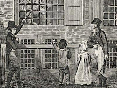 The menagerie in the Tower of London, one of Europe’s oldest and longest-operating zoos, in an illustration from 1808. Already in 1252, Henry III of England kept a muzzled and chained polar bear there, which was allowed to catch fish and frolic about in the Thames. (Courtesy of The New York Public Library) 