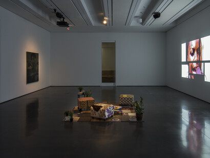 Mickalene Thomas: Mentors, Muses, and Celebrities, Exhibition view. Courtesy of CAM