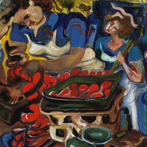 Pegi Nicol MacLeod, Saumon dans la coquerie, 1944. Courtoisie du Musée canadien de la guerre