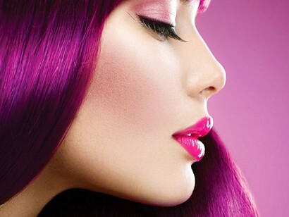 Beleza em tons de violeta