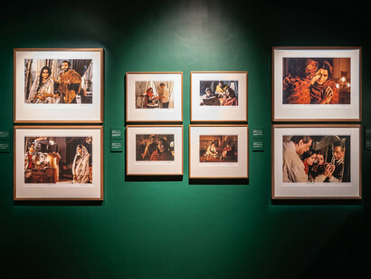 Faces and facets: Satyajit Ray in colour, exhibition view. Courtesy of DAG