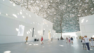 Explore the stunning architecture of Louvre Abu Dhabi, a masterpiece designed by Jean Nouvel, offering a captivating exterior that mirrors the emirate's commitment to cultural excellence