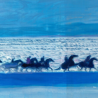 André Brasilier, Rivage à contre jour. Courtesy of Opera Gallery