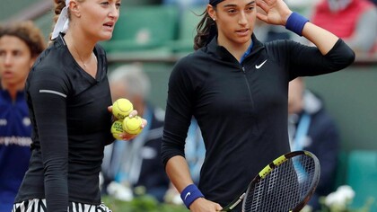 Las tenistas francesas Caroline García y Kristina Mladenovic
