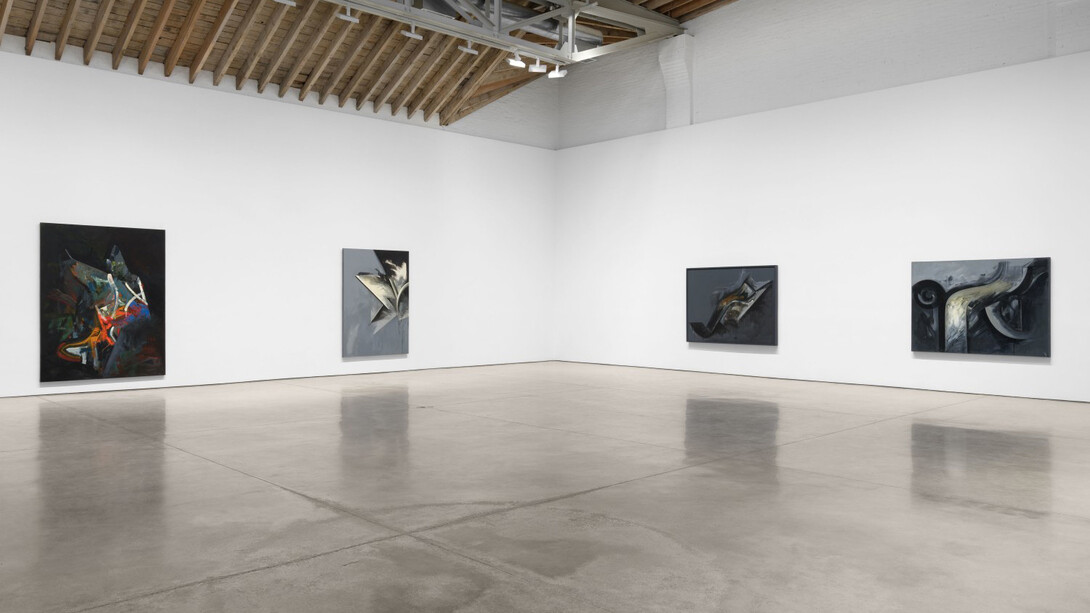 Garnets on the boulder. Jay DeFeo paintings of the 1980s, exhibition view. Courtesy of Paula Cooper Gallery