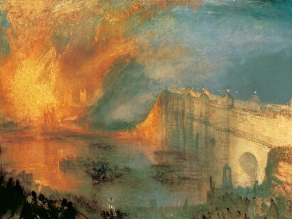 The Burning of the Houses of Lords and Commons, October 16, 1834. c.1834-1845