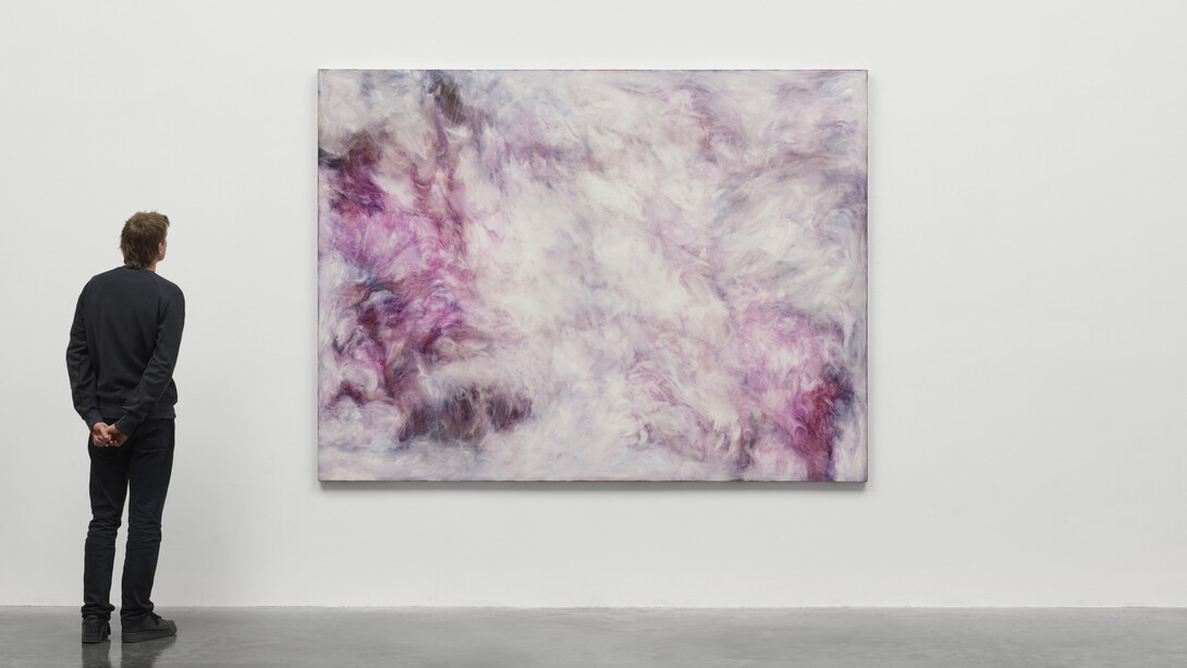 Yoko Matsumoto, Rock Flower, 1993. Acrylic on canvas, 194 x 260 cm| 76 3/8 x 102 3/8 in. © the artist. Photo © White Cube (Theo Christelis)