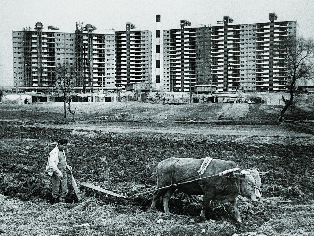 Jun Min Cho, Plowing Outside of Apgujeoeng, Seoul, 1978 © Jun Min Cho