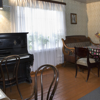 The exposition of M. K. Čiurlionis House-Museum, exhibition view. Courtesy of M. K. Čiurlionis National Museum of Art 