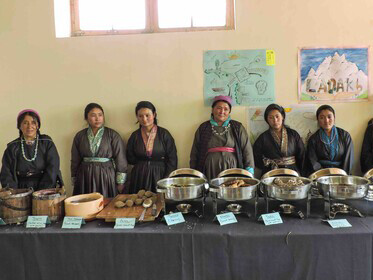 Traditional food women's group (Ledo vill), Ladakh, localisation will promote cultural diversity @ Ashish Kothari