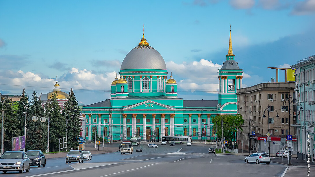 The Cathedral of the Icon of the Mother of God "The Sign" at the historic Kursk Znamensky Bogoroditsky Monastery, Russia