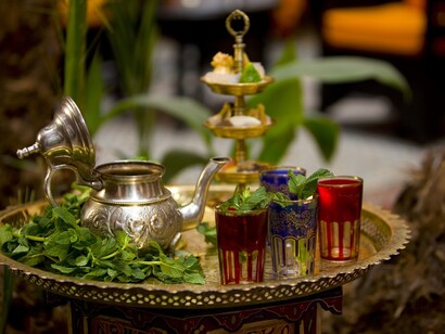 Morrocan tea to be served with desert