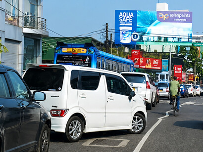 Long queues form at petrol stations in Colombo, Sri Lanka, after the government introduced fuel rationing measures amid rising global energy tensions, leaving tuk-tuk and motorcycle drivers waiting for hours to secure limited supplies