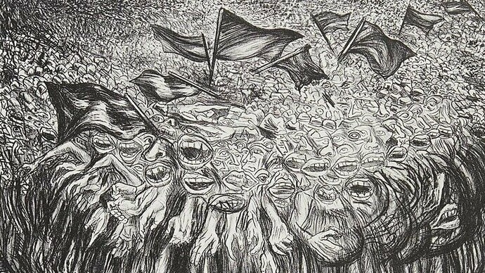 Ilustración de José Clemente Orozco publicada en "Orozco: trabajo gráfico", University of Texas Press, 2004