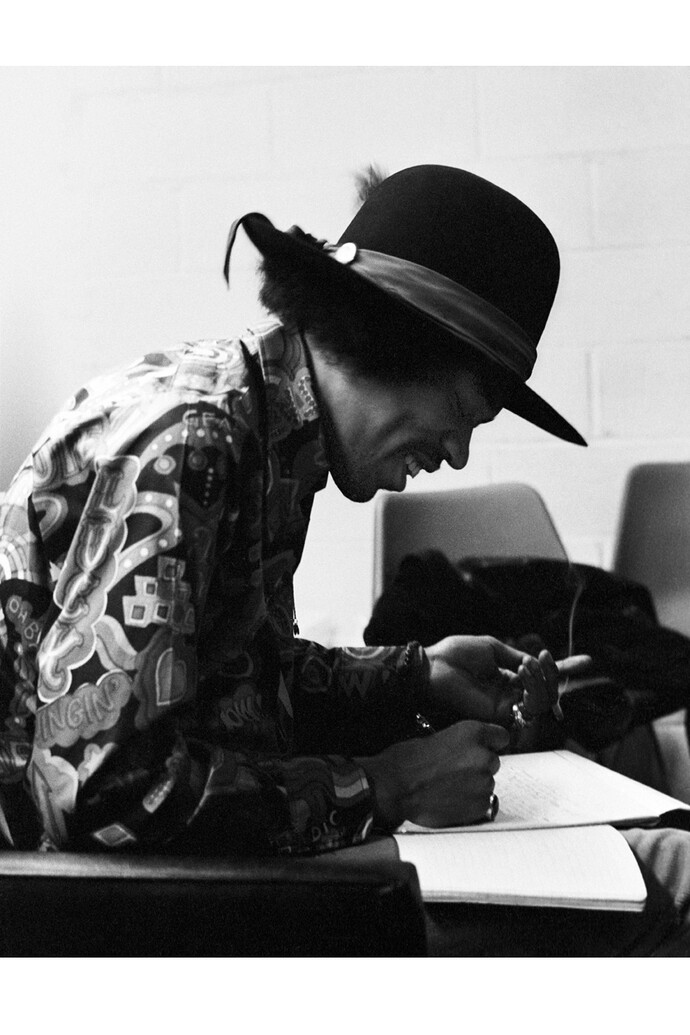 Jimi Hendrix at The Record Plant, NYC 1968