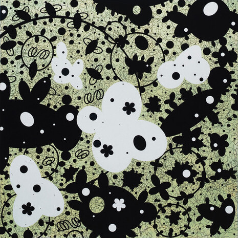 Morgan, Time Erases Time. Ink, graphite and colored pencil on paper, 12 x 12 in. Courtesy of the artist and Engage Projects