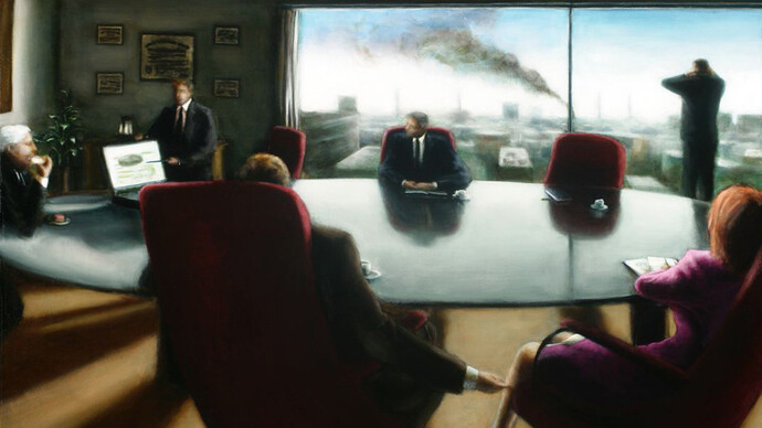 David Austin, Board, 2006, 32 x 50 inches, acrylic on canvas