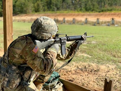 US arms from the military being tested by soldiers