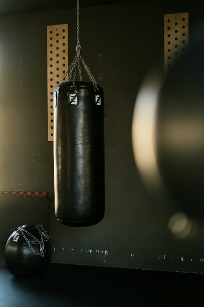 Black punchbag 