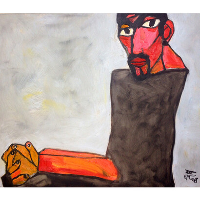 Dang Xuan Hoa, Self Portrait, 2008, Oil on canvas, 50 x 60 cm (19 11/16 x 23 5/8 in)