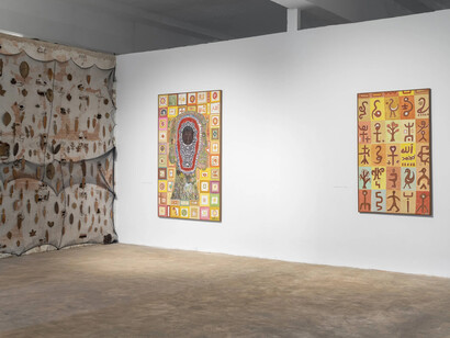 Alioune Diouf, Ak Jàmm, vue d'exposition. Avec l'aimable autorisation de la Galerie Selebe Yoon