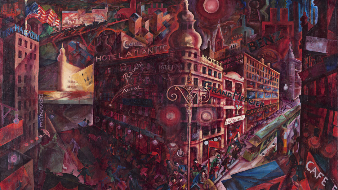 George Grosz, Metropolis, 1916 – 1917. Avec l'aimable autorisation du Musée national Picasso-Paris