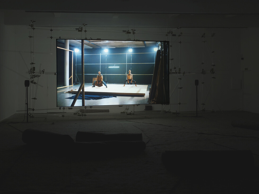 Patrick Staff, The Foundation (2015) Installation view, Chisenhale Gallery, 2015. Commissioned by Chisenhale Gallery, London; Spike Island, Bristol; Institute of Modern Art, Brisbane; and Contemporary Art Gallery, Vancouver. Co-produced by Chisenhale Gallery, London and Spike Island, Bristol. Courtesy the artist. Photo: Andy Keate