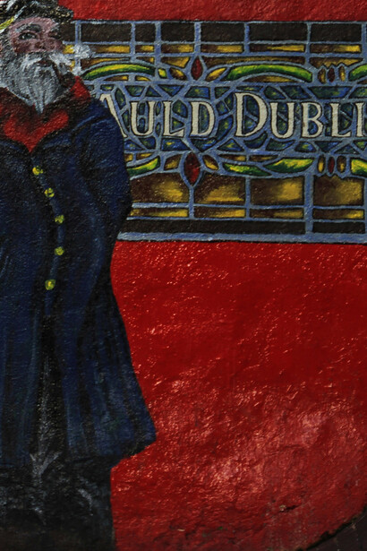 Dublin, The Audl Dubliner Irish Pub & Restaurant, mural com o Velho Marinheiro    