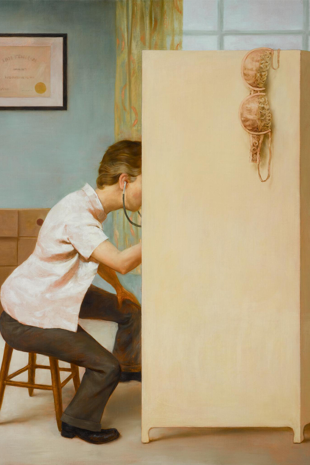 John Currin, The Dream of the Doctor, 1997, Oil on canvas, 198,1 x 154,9 cm, 78 x 61 inches, Courtesy of the Artist and Almine Rech Gallery