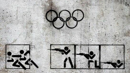 Tammam Azzam, Syrian Olympic, 2013, C-Print, Diasec Mounting, 133 x 200 cm, Edition of 8,
Courtesy the artist and Ayyam Gallery