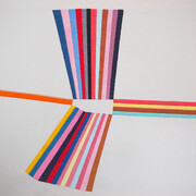 Stewart Francis Easton, Harmonic Convergence, 2017, cotton embroidery on canvas (framed), 27.6x32.7 inches. Courtesy of the artist and Melhop Gallery°7077