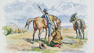 Miguel de Cervantes (1547–1616). El Ingenioso Hidalgo Don Quijote de La Mancha. Ilustración : Gustavo Doré. Al Quijote, como le contaba el viejo profesor de filosofía, le bastaba la recompensa de haber enfrentado a malandrines que ejercían la dominación, incapaces de imaginar que allá abajo, en algún punto, uno de esos seres que ellos manipulan a su antojo podía rebelarse