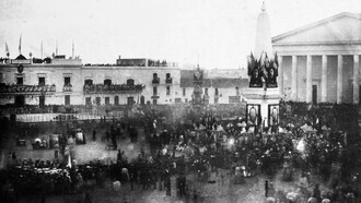 Jura de la Constitución Nacional de Argentina sancionada en 1853, Plaza de Mayo, Buenos Aires