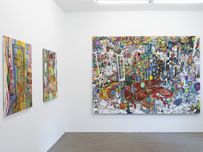 Kaspar Bonnén, Reliques from inhabited spaces, exhibition view. Courtesy of Charlotte Fogh Gallery