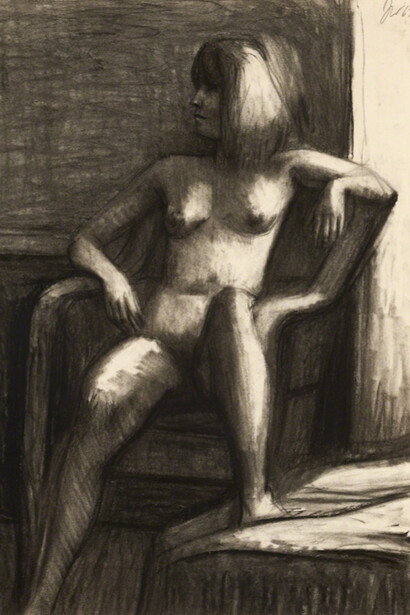 James Weeks, Seated Nude, 1969. Courtesy of Brian Gross Fine Art