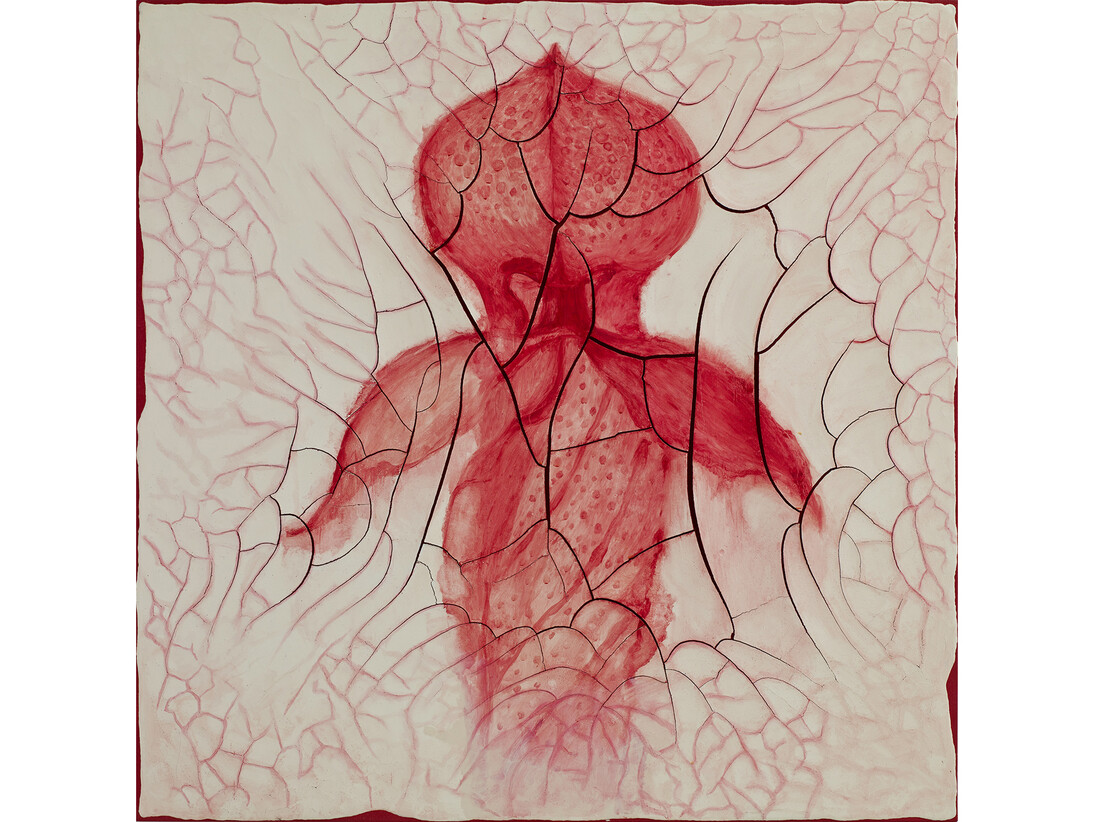 Adriana Varejão, Darlingtonia “misteriosa” ["Mysterious" Darlingtonia], 2012, oil and plaster on canvas, 99 x 99 cm, 39 x 39 in, Courtesy the Artist and Victoria Miro, London, © Adriana Varejão
