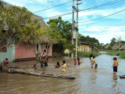 Santa Rita sul rio Marañón, che scorre interamente in Perù