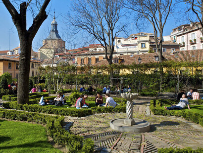 Jardín del Príncipe de Anglona, Madrid, España; uno de sus rincones preferidos