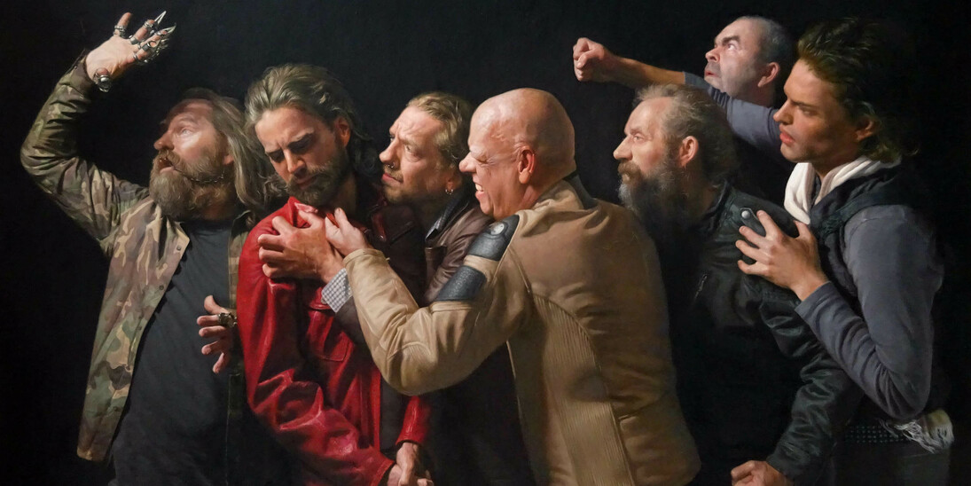 Mason Storm, The Taking of Chris 2016, Oil on Canvas, Reload Gallery