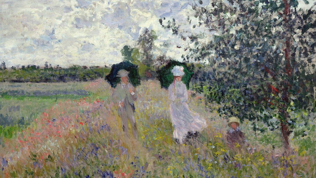 Claude Monet (1840-1926)
Passeggiata ad Argenteuil, 1875
Olio su tela, 61x81,4 cm
Parigi, Musée Marmottan Monet, dono Nelly
Sergeant-Duhem, 1985
© Musée Marmottan Monet, Paris / Bridgeman
Images 