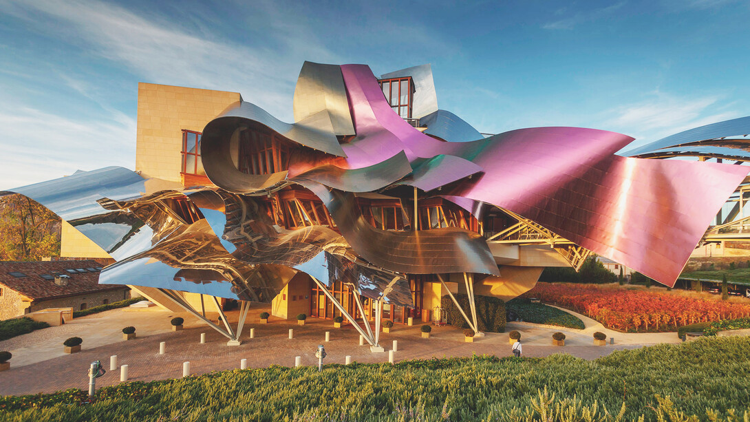 Hotel Marqués de Riscal in Spain, by architect Frank Gehry