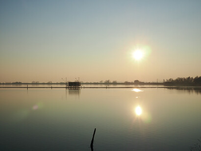 Le valli dorate in controluce