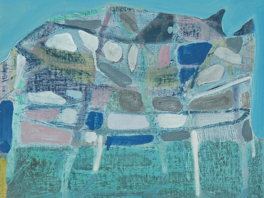 Nick Carrick, Climbing Frame, 2014, oil on linen, 30 x 35 cm 